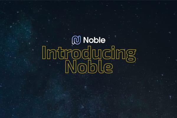 Noble：Cosmosにおけるネイティブ資産発行の新拠点